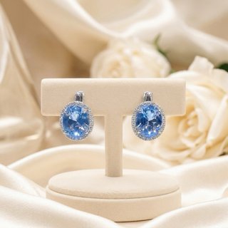 Orecchini in Topacio Blu in Argento 925 Donna