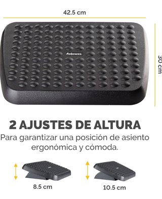 Reposapiés Fellowes Negro