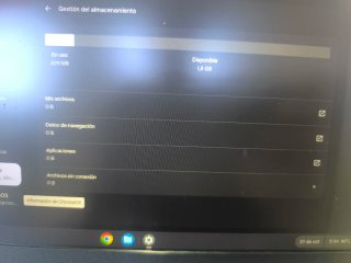 Chromebook HP Negro (Piezas/Uso)