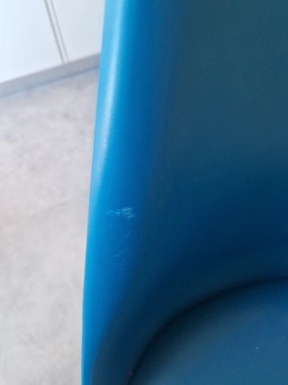 Silla Nórdica Reforzada Azul Madera