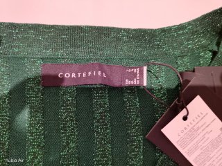 Jersey verde lurex manga corta