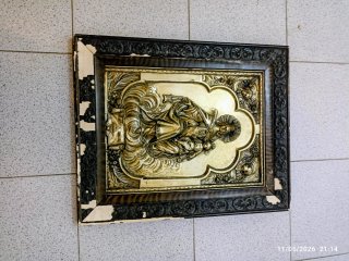 Antiguo cuadro religioso Virgen del Carmen