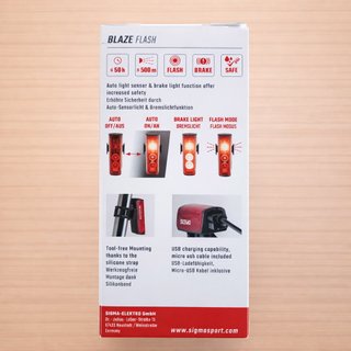 SIGMA Blaze Flash Farolim Traseiro Automático