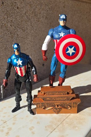 Diorama 2 Capitan America Marvel Select/Legends