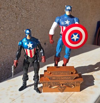 Diorama 2 Capitan America Marvel Select/Legends