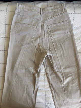 Vaqueros H&M anchos grises rotos 38