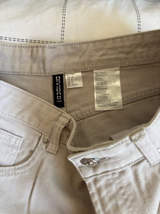 Vaqueros H&M anchos grises rotos 38