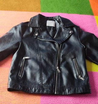 Chaqueta polipiel niña