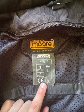 Chaqueta de moto Moore con protecciones