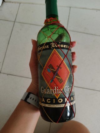 Botella Antigua Guardia Civil