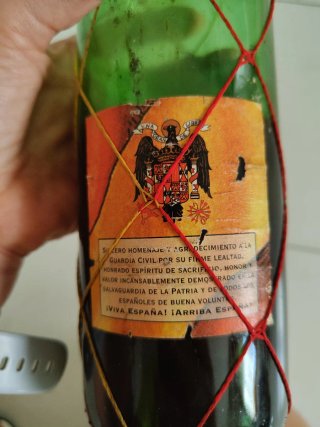Botella Antigua Guardia Civil