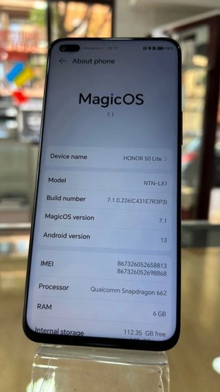 Honor 50 Lite 128GB Negro