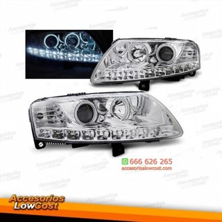 FAROS OJOS ANGEL AUDI A6 C6 04-08 OJOS ANGEL LED