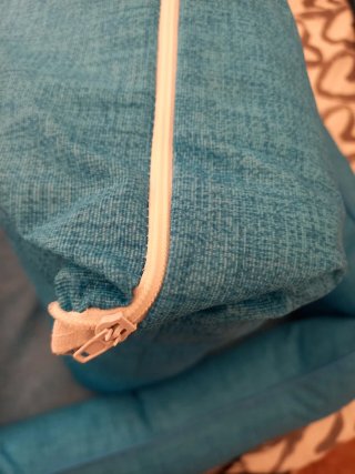 Cama para perro pequeño azul