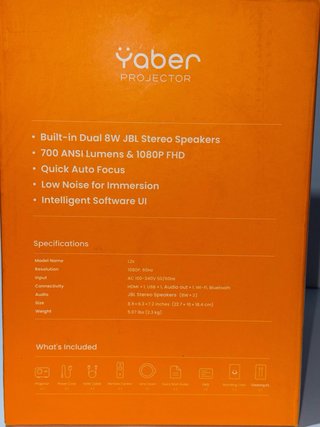 Proyector Yaber L2s Wifi Bluetooth HDMI