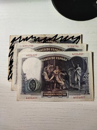 2 Billetes de 50 Pesetas Banco de España 1931