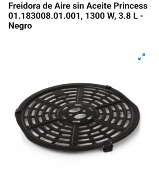 Freidora Aire Princess 1300W 3.8L Negra