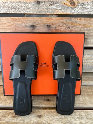 Sandali Hermes Neri Tg 38 donna