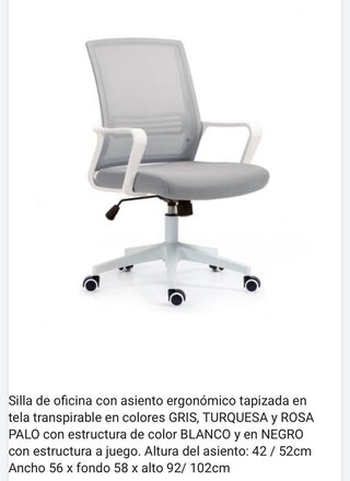 Silla de Oficina Ergonómica Modelo Epi – Cómoda