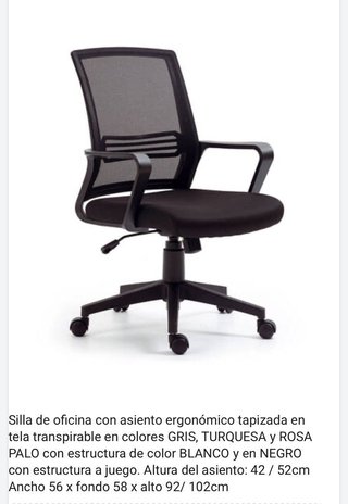 Silla de Oficina Ergonómica Modelo Epi – Cómoda