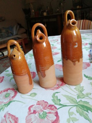 Botijos de barro/terracota (3 unidades)