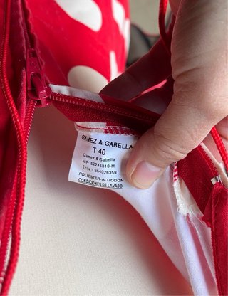 Traje Flamenca Lunares Volantes Talla