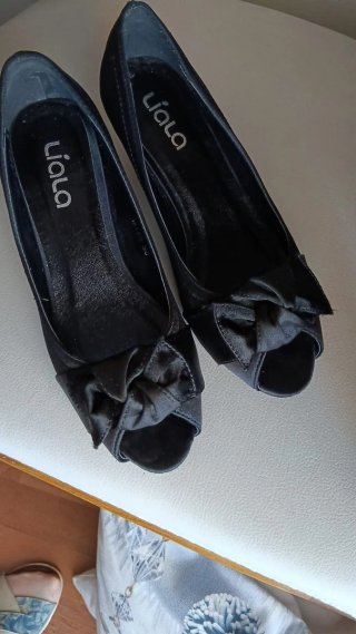 Zapatos negros tacón bajo talla 36