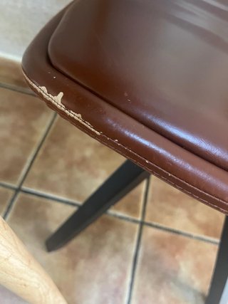 2 Sillas Comedor Piel Sintética Café