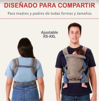 Mochila Porta Bebé You+Me Gris