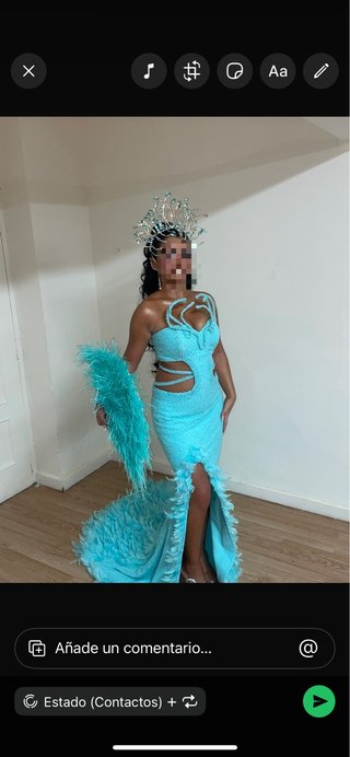 Vestido de fiesta estilo gitano