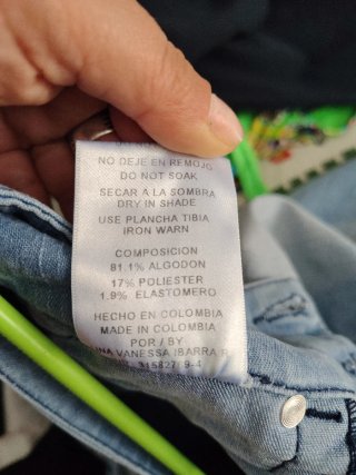 Pantalones Vaqueros Colombianos Azules