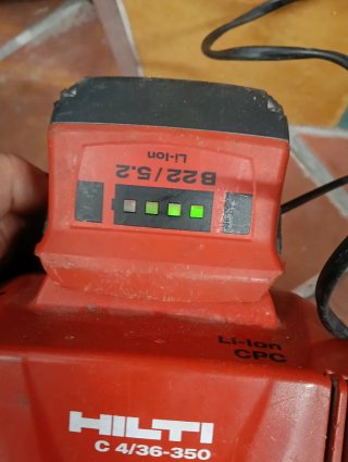 Radial Hilti a Batería 22V 1 batería en mal estado