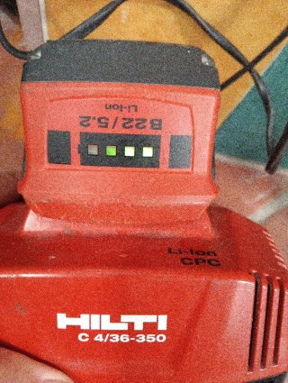 Radial Hilti a Batería 22V 1 batería en mal estado