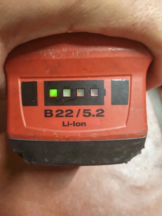 Radial Hilti a Batería 22V 1 batería en mal estado