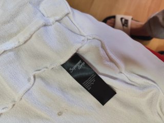 Sudadera blanca supreme origina