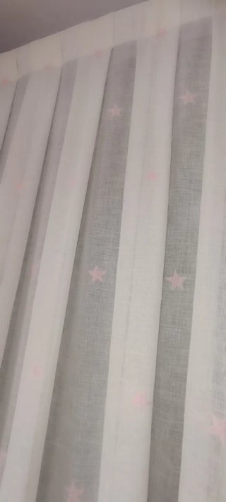 Cortinas infantiles con estrellas