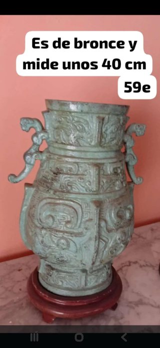 Figura de bronce antigua 40 cm