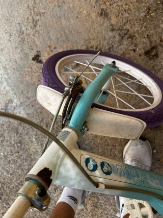Bicicleta infantil niña azul y morado
