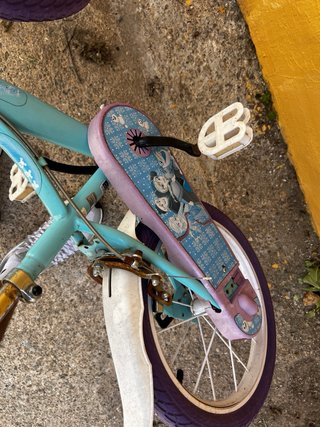 Bicicleta infantil niña azul y morado