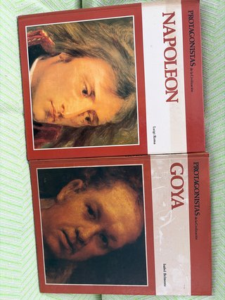 2 libros de Napoleón y Goya