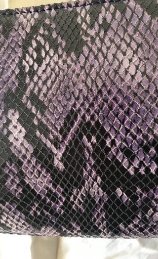 Bolso Tipo Baguette con Estampado de Serpiente