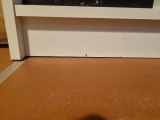 Estantería de madera blanca