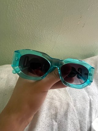 Gafas Versace Doradas y Turquesa
