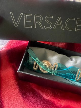 Gafas Versace Doradas y Turquesa