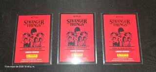 Lote 3 cartas Edición limitada Stranger things.