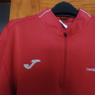 Sudadera Joma Castilla-La Mancha XL Roja. Joma.
