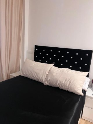Cabecero Cama 135cm Terciopelo Negro