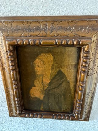 Cuadro Virgen enmarcado