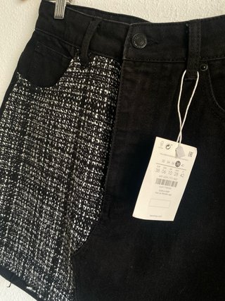 Falda Bershka Denim Tweed