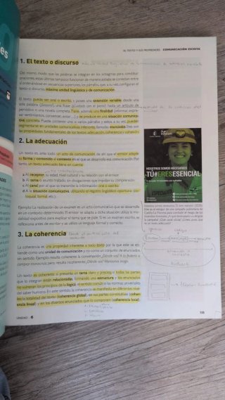 Lengua Castellana y Literatura 1, Le Bachillerato